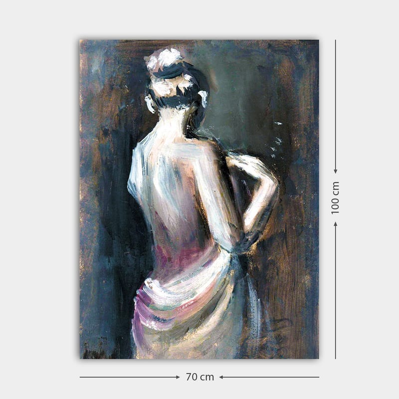 Dekorativ Canvasbillede 70x100 cm - Flerfarvet - Boligtilbehør - Billeder & kunst - Billeder på lærred