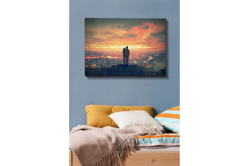 Dekorativ Canvasbillede 70x100 cm - Flerfarvet - Boligtilbehør - Billeder & kunst - Billeder på lærred