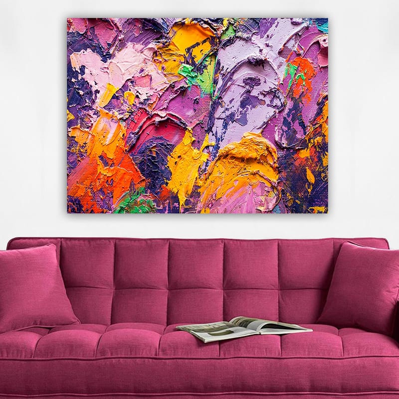 Dekorativ Canvasbillede 70x100 cm - Flerfarvet - Boligtilbehør - Billeder & kunst - Billeder på lærred