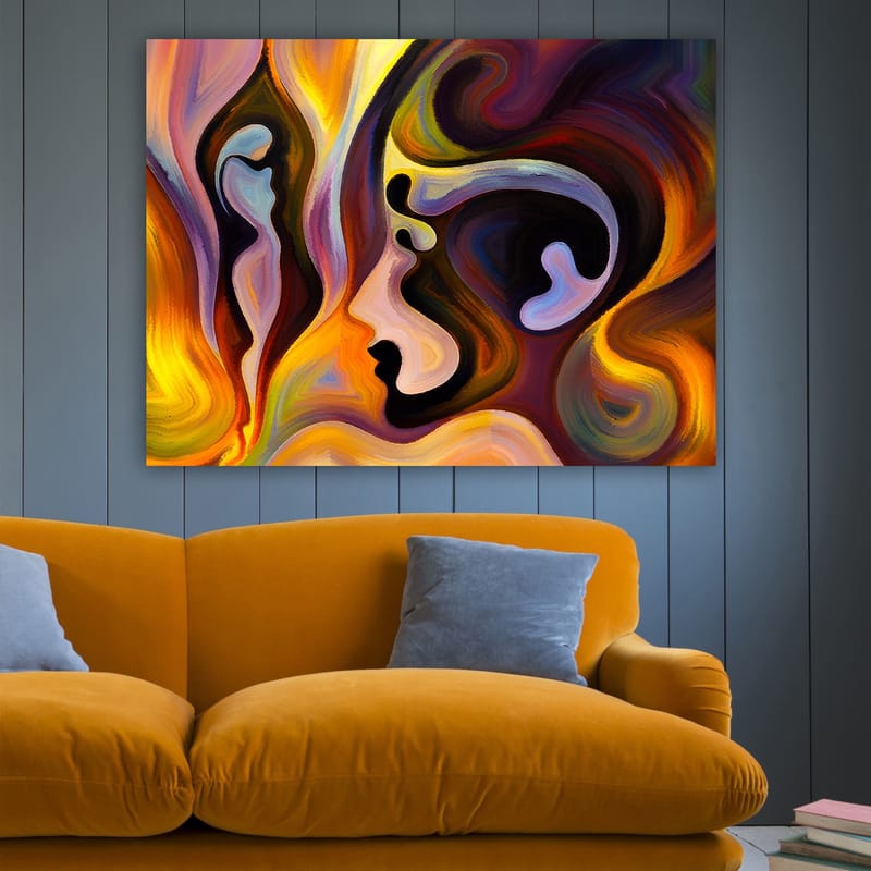 Dekorativ Canvasbillede 70x100 cm - Flerfarvet - Boligtilbehør - Billeder & kunst - Billeder på lærred