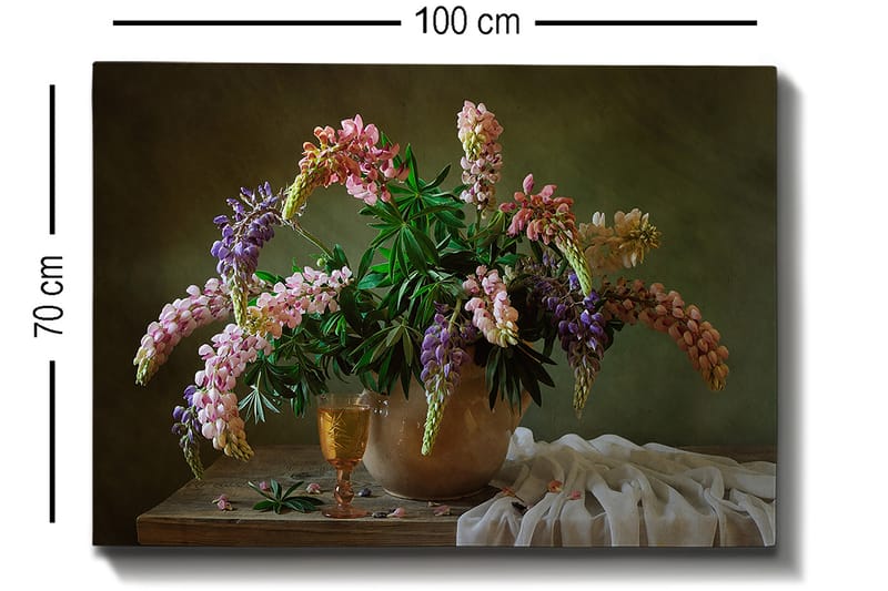 Dekorativ Canvasbillede 70x100 cm - Flerfarvet - Boligtilbehør - Billeder & kunst - Billeder på lærred