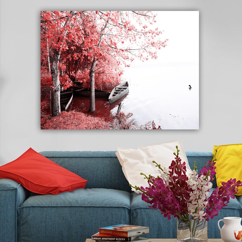 Dekorativ Canvasbillede 70x100 cm - Flerfarvet - Boligtilbehør - Billeder & kunst - Billeder på lærred