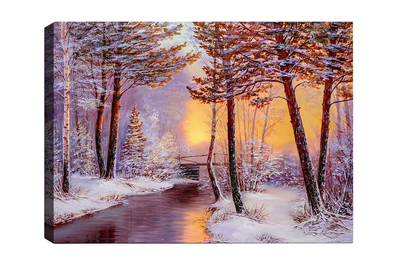 Dekorativ Canvasbillede 70x100 cm - Flerfarvet - Boligtilbehør - Billeder & kunst - Billeder på lærred