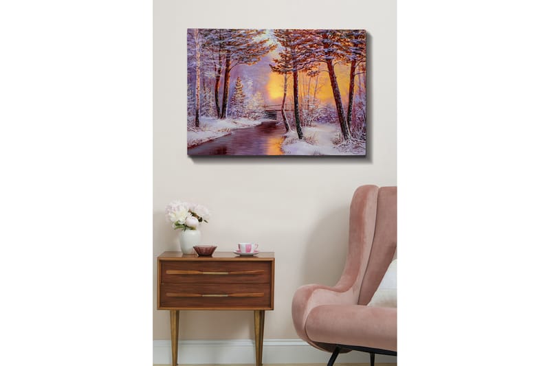 Dekorativ Canvasbillede 70x100 cm - Flerfarvet - Boligtilbehør - Billeder & kunst - Billeder på lærred