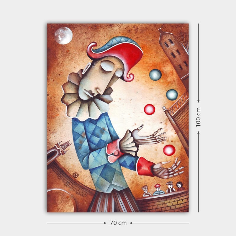Dekorativ Canvasbillede 70x100 cm - Flerfarvet - Boligtilbehør - Billeder & kunst - Billeder på lærred