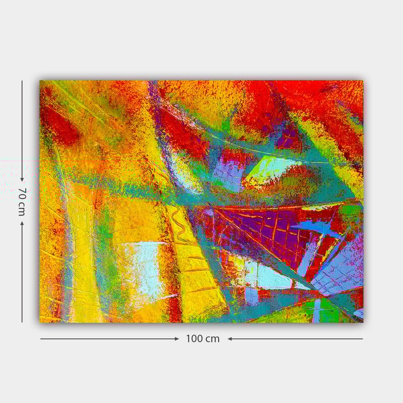 Dekorativ Canvasbillede 70x100 cm - Flerfarvet - Boligtilbehør - Billeder & kunst - Billeder på lærred