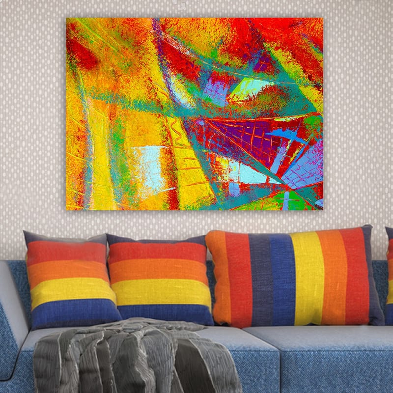 Dekorativ Canvasbillede 70x100 cm - Flerfarvet - Boligtilbehør - Billeder & kunst - Billeder på lærred