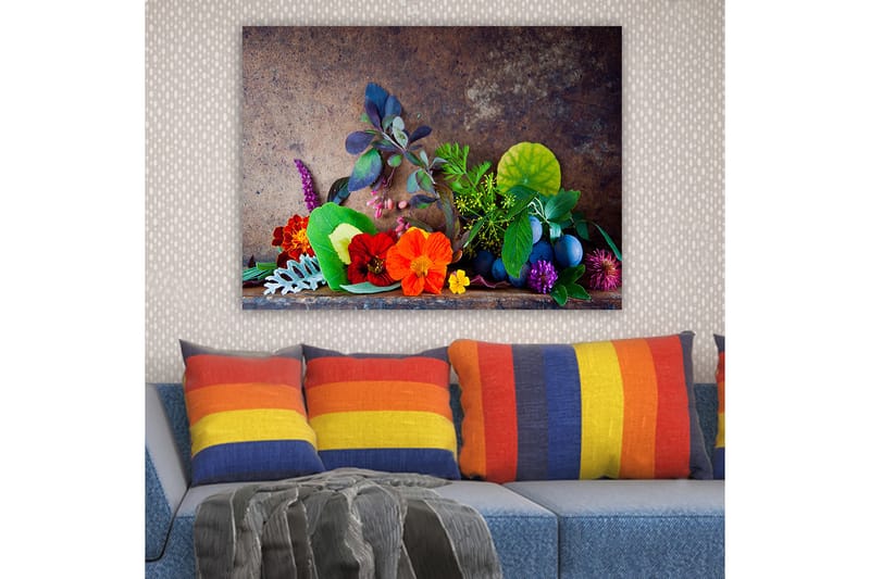 Dekorativ Canvasbillede 70x100 cm - Flerfarvet - Boligtilbehør - Billeder & kunst - Billeder på lærred