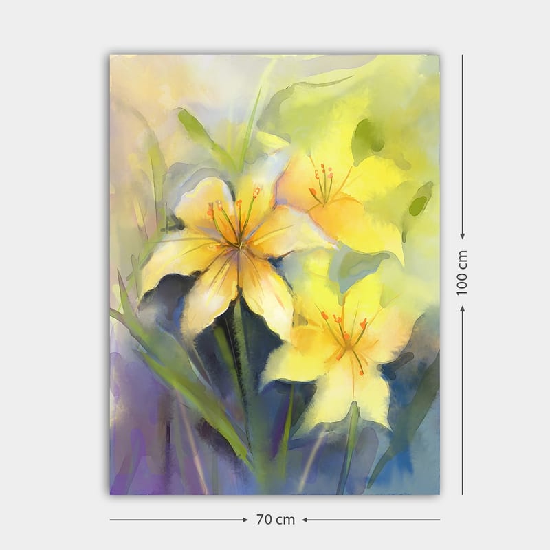 Dekorativ Canvasbillede 70x100 cm - Flerfarvet - Boligtilbehør - Billeder & kunst - Billeder på lærred