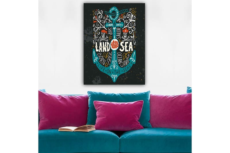 Dekorativ Canvasbillede 70x100 cm - Flerfarvet - Boligtilbehør - Billeder & kunst - Billeder på lærred