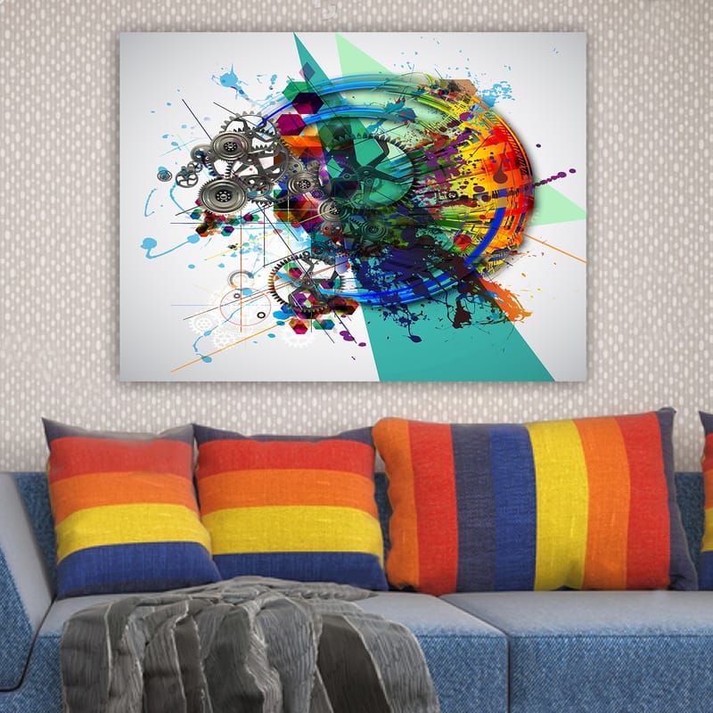 Dekorativ Canvasbillede 70x100 cm - Flerfarvet - Boligtilbehør - Billeder & kunst - Billeder på lærred