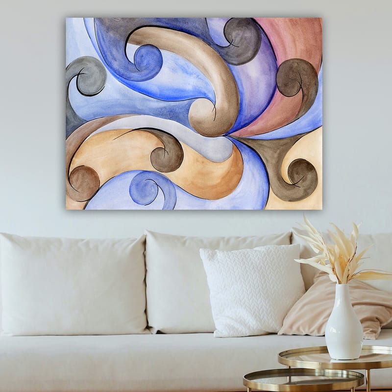 Dekorativ Canvasbillede 70x100 cm - Flerfarvet - Boligtilbehør - Billeder & kunst - Billeder på lærred