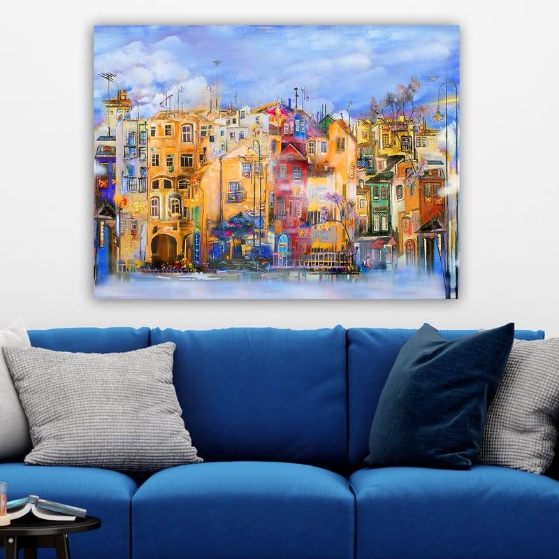 Dekorativ Canvasbillede 70x100 cm - Flerfarvet - Boligtilbehør - Billeder & kunst - Billeder på lærred