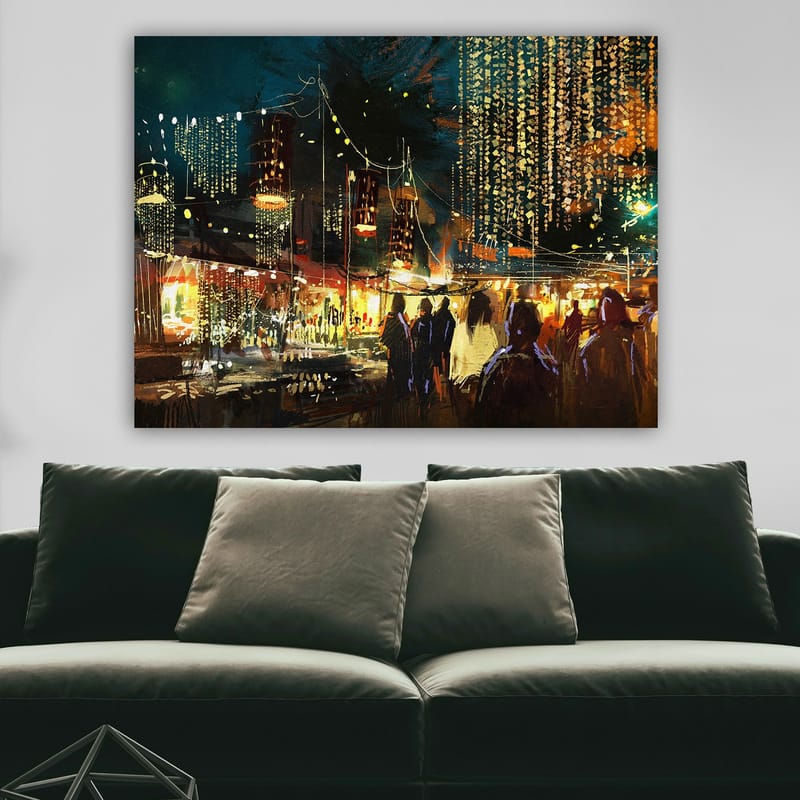 Dekorativ Canvasbillede 70x100 cm - Flerfarvet - Boligtilbehør - Billeder & kunst - Billeder på lærred