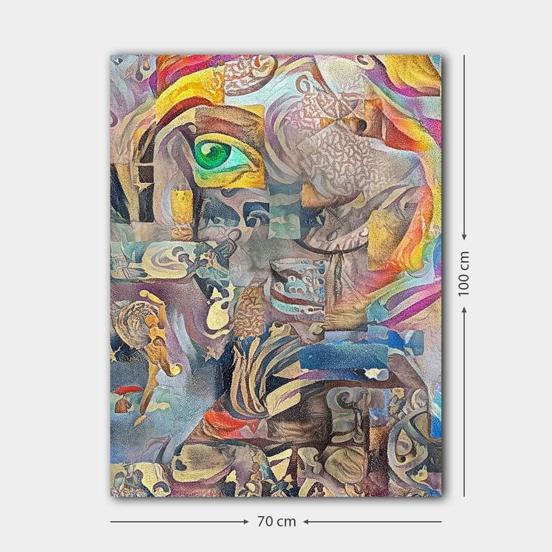 Dekorativ Canvasbillede 70x100 cm - Flerfarvet - Boligtilbehør - Billeder & kunst - Billeder på lærred