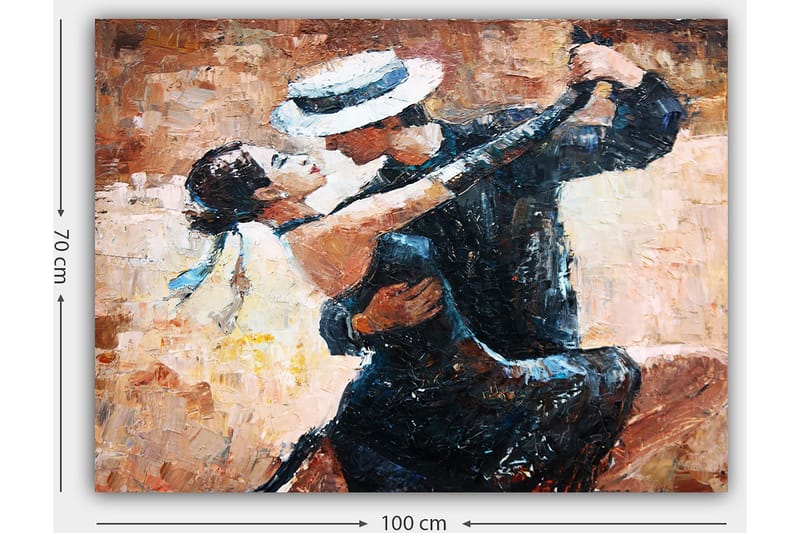Dekorativ Canvasbillede 70x100 cm - Flerfarvet - Boligtilbehør - Billeder & kunst - Billeder på lærred