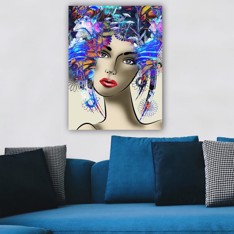 Dekorativ Canvasbillede 70x100 cm - Flerfarvet - Boligtilbehør - Billeder & kunst - Billeder på lærred
