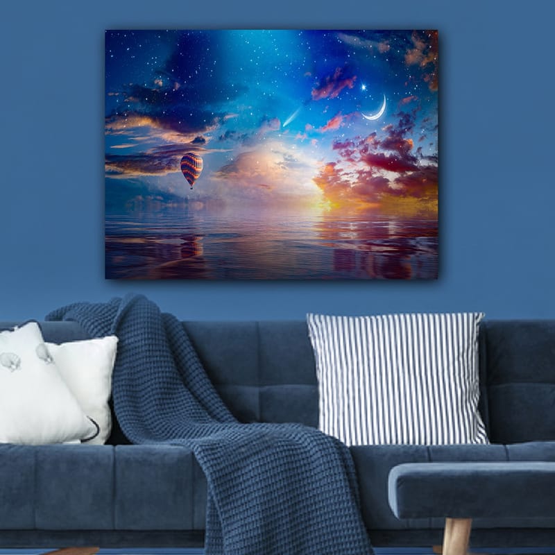 Dekorativ Canvasbillede 70x100 cm - Flerfarvet - Boligtilbehør - Billeder & kunst - Billeder på lærred