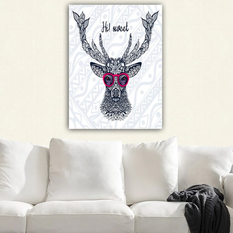 Dekorativ Canvasbillede 70x100 cm - Flerfarvet - Boligtilbehør - Billeder & kunst - Billeder på lærred