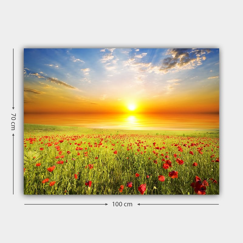 Dekorativ Canvasbillede 70x100 cm - Flerfarvet - Boligtilbehør - Billeder & kunst - Billeder på lærred