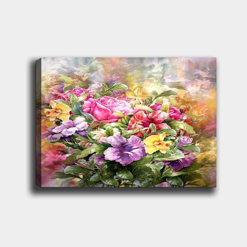 Dekorativ Canvasbillede 70x100 cm - Flerfarvet - Boligtilbehør - Billeder & kunst - Billeder på lærred