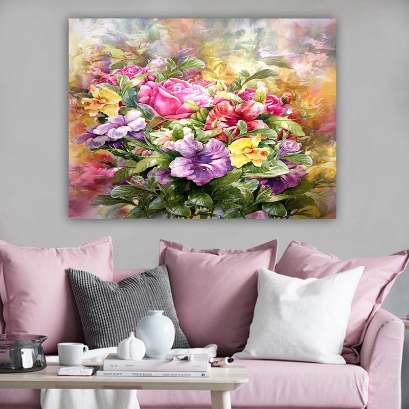 Dekorativ Canvasbillede 70x100 cm - Flerfarvet - Boligtilbehør - Billeder & kunst - Billeder på lærred
