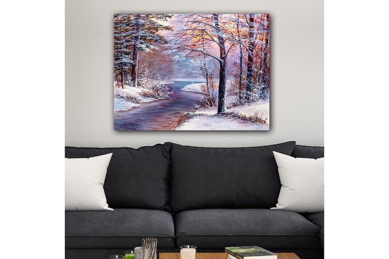 Dekorativ Canvasbillede 70x100 cm - Flerfarvet - Boligtilbehør - Billeder & kunst - Billeder på lærred