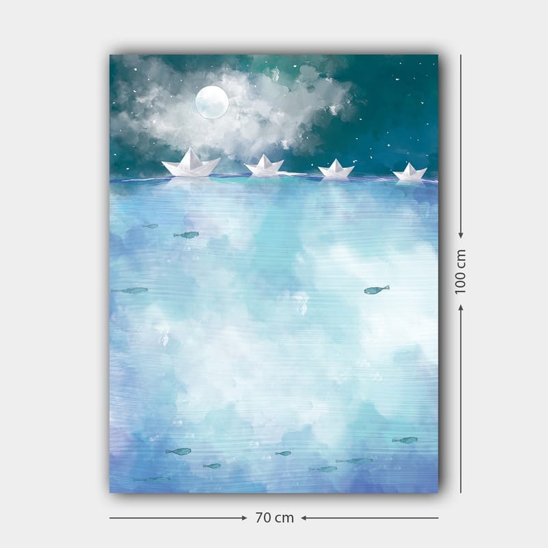 Dekorativ Canvasbillede 70x100 cm - Flerfarvet - Boligtilbehør - Billeder & kunst - Billeder på lærred