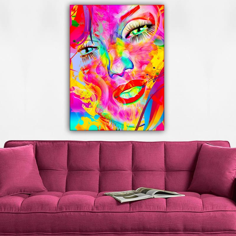 Dekorativ Canvasbillede 70x100 cm - Flerfarvet - Boligtilbehør - Billeder & kunst - Billeder på lærred