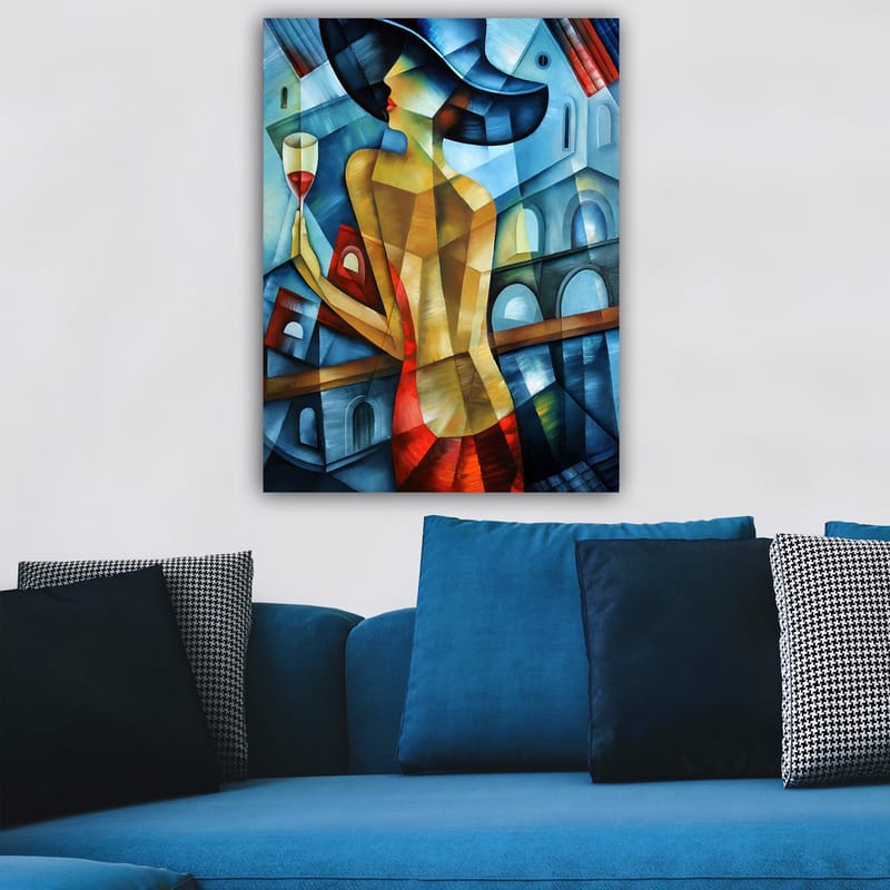 Dekorativ Canvasbillede 70x100 cm - Flerfarvet - Boligtilbehør - Billeder & kunst - Billeder på lærred