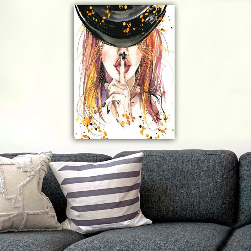 Dekorativ Canvasbillede 70x100 cm - Flerfarvet - Boligtilbehør - Billeder & kunst - Billeder på lærred