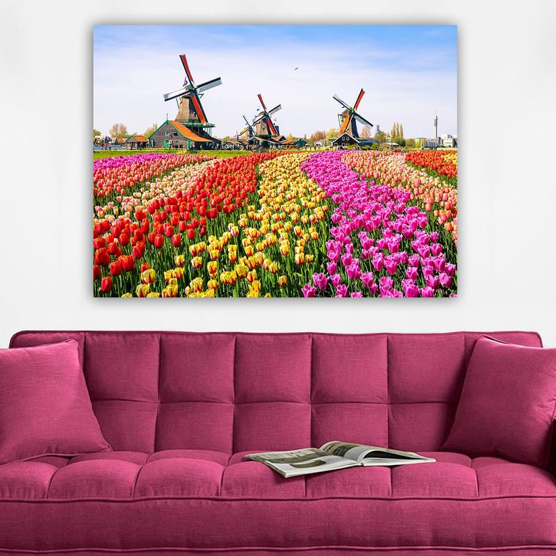 Dekorativ Canvasbillede 70x100 cm - Flerfarvet - Boligtilbehør - Billeder & kunst - Billeder på lærred