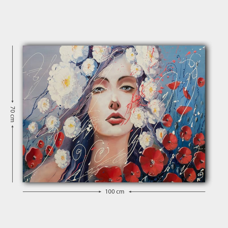 Dekorativ Canvasbillede 70x100 cm - Flerfarvet - Boligtilbehør - Billeder & kunst - Billeder på lærred