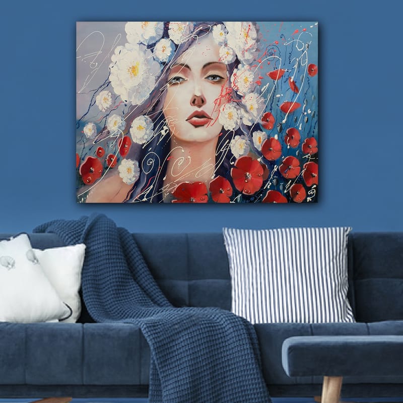 Dekorativ Canvasbillede 70x100 cm - Flerfarvet - Boligtilbehør - Billeder & kunst - Billeder på lærred