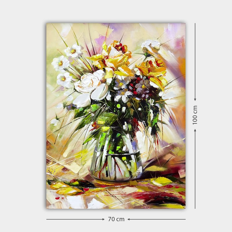 Dekorativ Canvasbillede 70x100 cm - Flerfarvet - Boligtilbehør - Billeder & kunst - Billeder på lærred