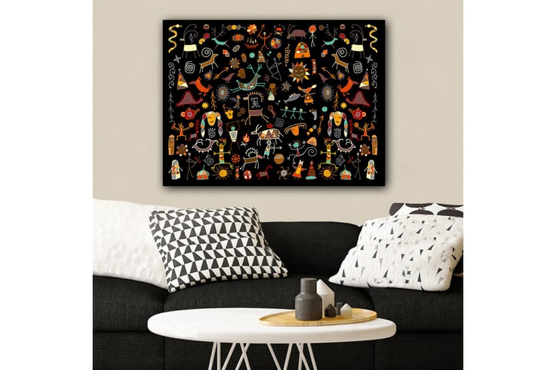 Dekorativ Canvasbillede 70x100 cm - Flerfarvet - Boligtilbehør - Billeder & kunst - Billeder på lærred