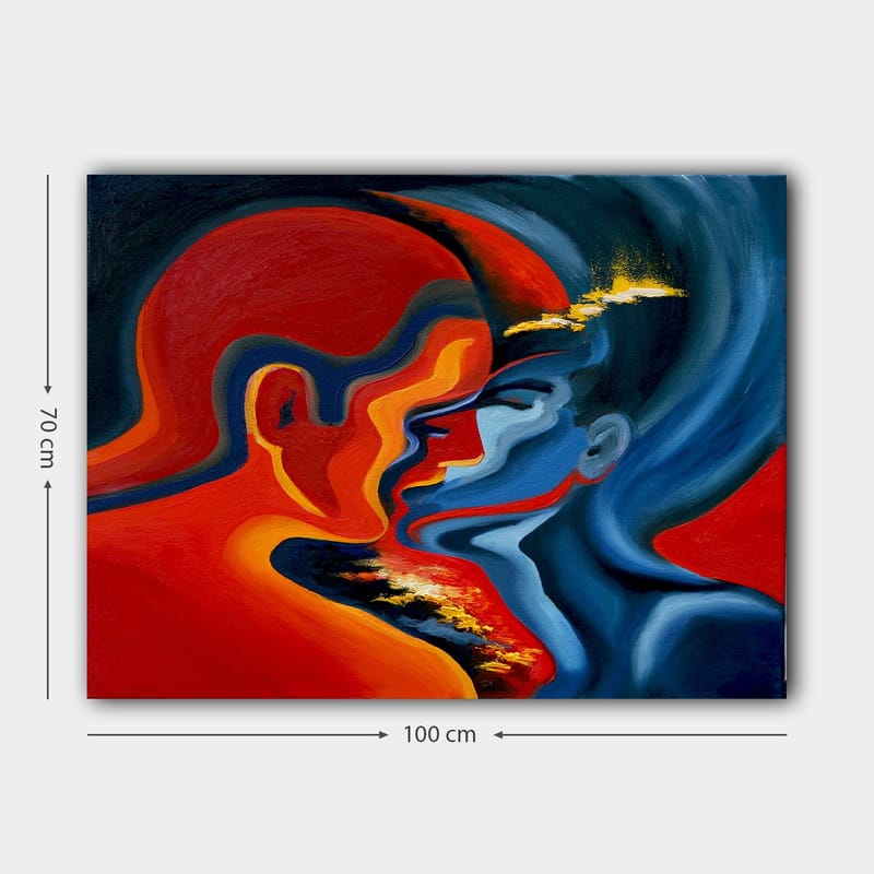 Dekorativ Canvasbillede 70x100 cm - Flerfarvet - Boligtilbehør - Billeder & kunst - Billeder på lærred