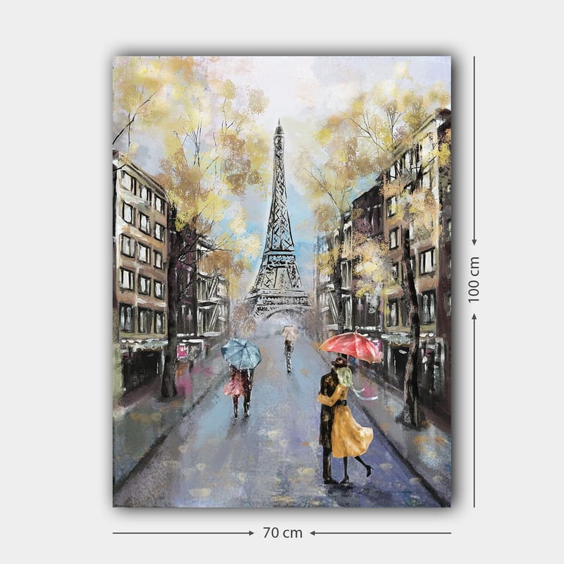 Dekorativ Canvasbillede 70x100 cm - Flerfarvet - Boligtilbehør - Billeder & kunst - Billeder på lærred
