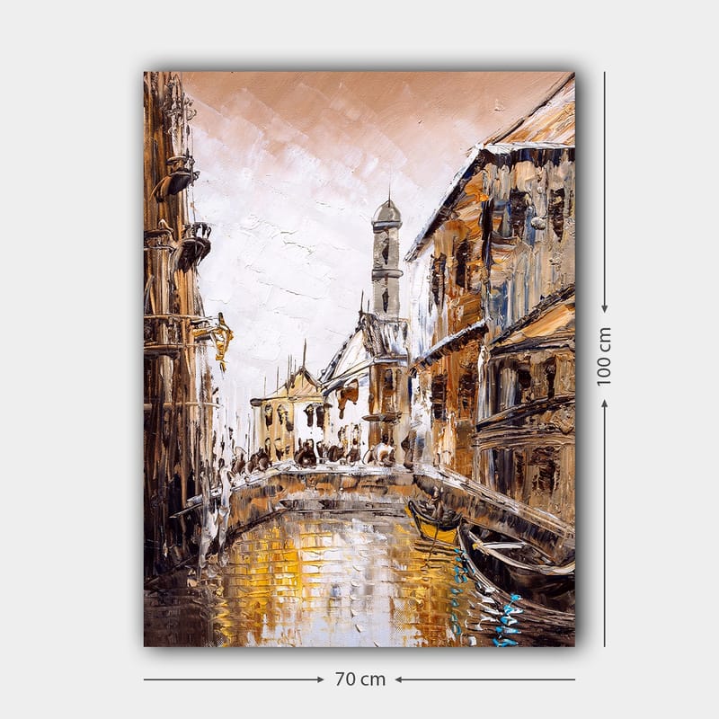 Dekorativ Canvasbillede 70x100 cm - Flerfarvet - Boligtilbehør - Billeder & kunst - Billeder på lærred