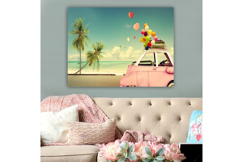Dekorativ Canvasbillede 70x100 cm - Flerfarvet - Boligtilbehør - Billeder & kunst - Billeder på lærred