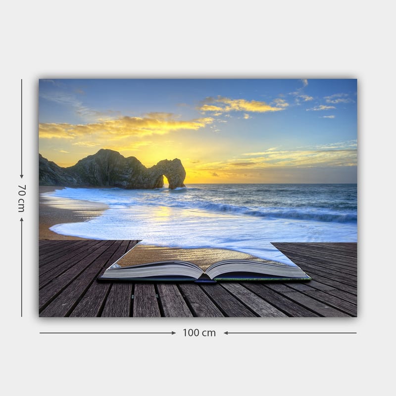 Dekorativ Canvasbillede 70x100 cm - Flerfarvet - Boligtilbehør - Billeder & kunst - Billeder på lærred