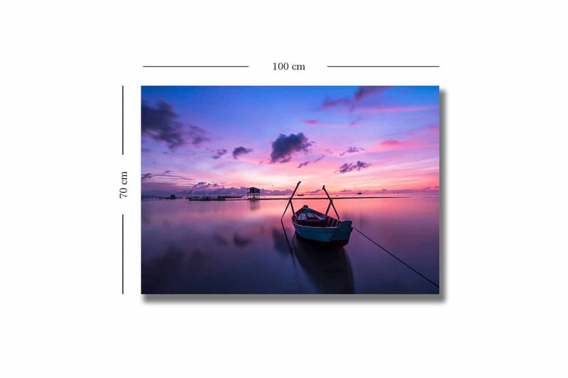 Dekorativ Canvasbillede 70x100 cm - Flerfarvet - Boligtilbehør - Billeder & kunst - Billeder på lærred