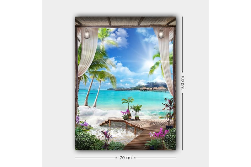 Dekorativ Canvasbillede 70x100 cm - Flerfarvet - Boligtilbehør - Billeder & kunst - Billeder på lærred