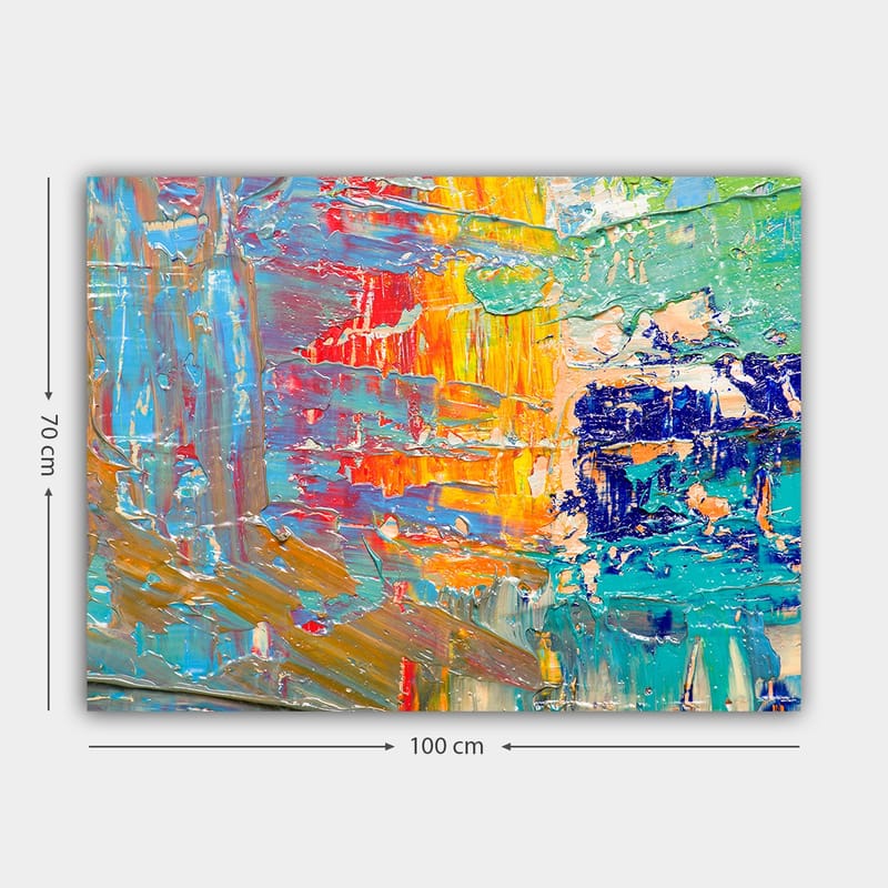 Dekorativ Canvasbillede 70x100 cm - Flerfarvet - Boligtilbehør - Billeder & kunst - Billeder på lærred