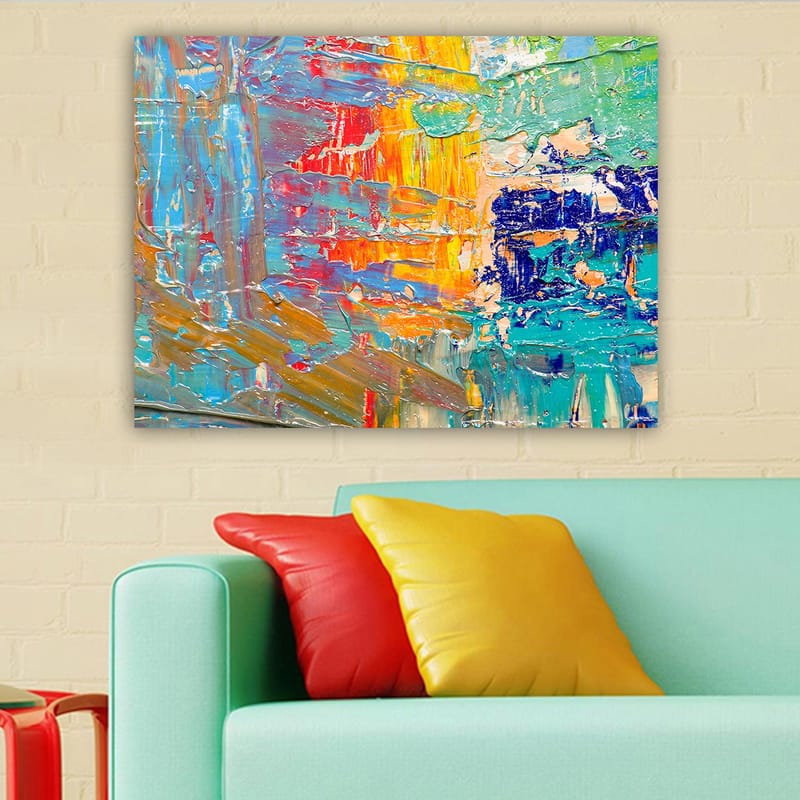 Dekorativ Canvasbillede 70x100 cm - Flerfarvet - Boligtilbehør - Billeder & kunst - Billeder på lærred