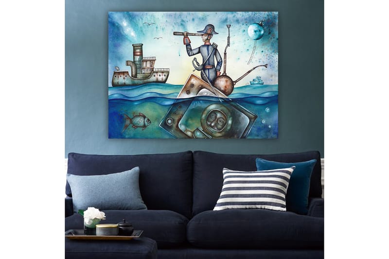 Dekorativ Canvasbillede 70x100 cm - Flerfarvet - Boligtilbehør - Billeder & kunst - Billeder på lærred