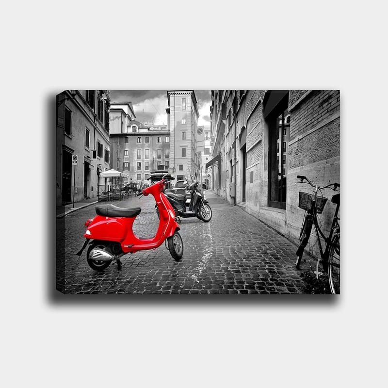 Dekorativ Canvasbillede 70x100 cm - Flerfarvet - Boligtilbehør - Billeder & kunst - Billeder på lærred