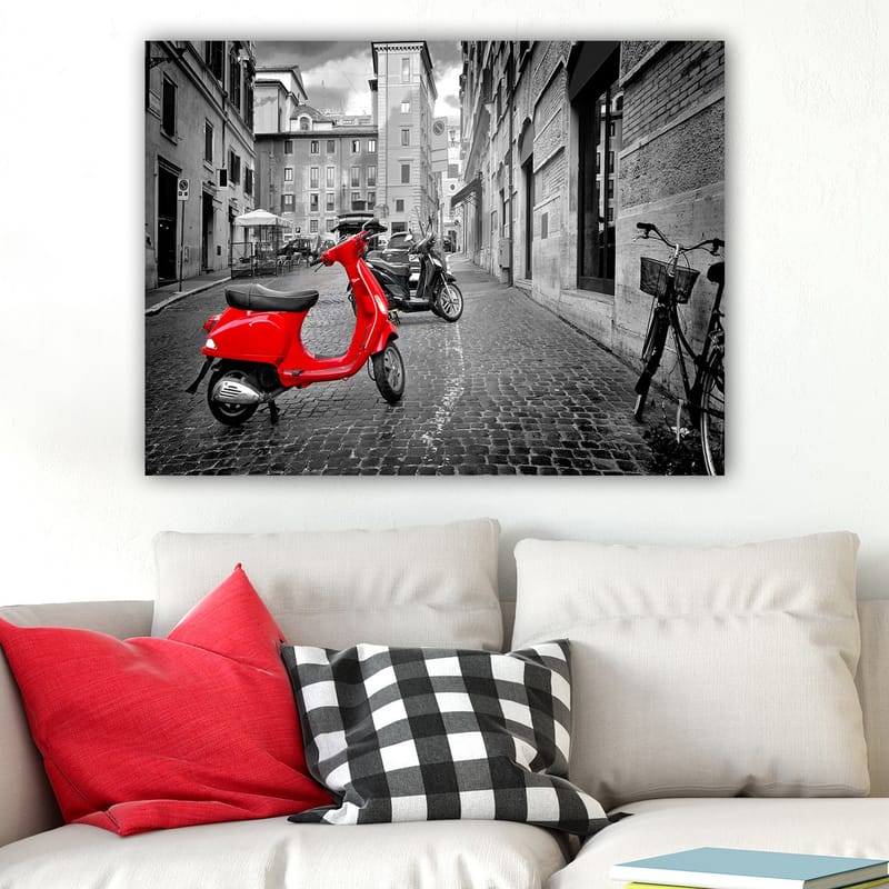 Dekorativ Canvasbillede 70x100 cm - Flerfarvet - Boligtilbehør - Billeder & kunst - Billeder på lærred