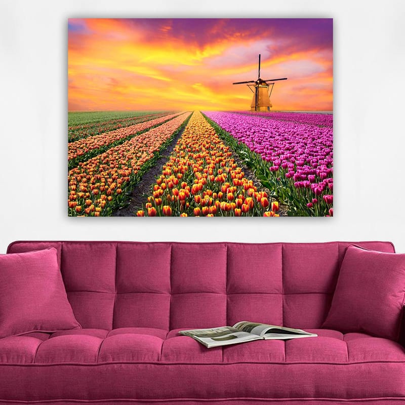 Dekorativ Canvasbillede 70x100 cm - Flerfarvet - Boligtilbehør - Billeder & kunst - Billeder på lærred