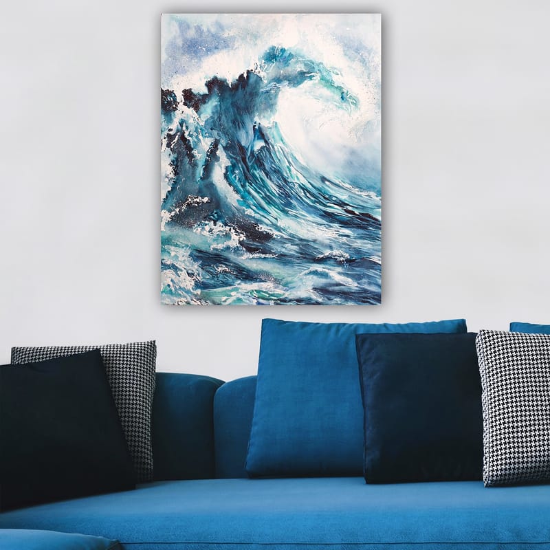 Dekorativ Canvasbillede 70x100 cm - Flerfarvet - Boligtilbehør - Billeder & kunst - Billeder på lærred